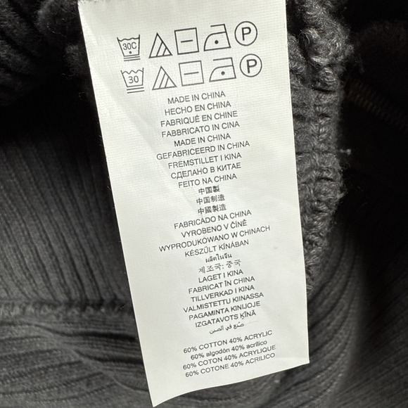 Michael Kors Womens Crewneck Sweater XL Gray Ribbed Asymmetrical Side Zipper - Picture 7 of 12